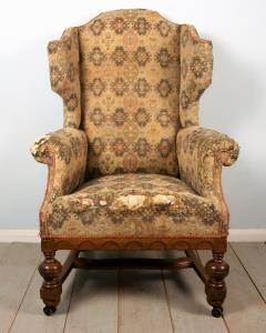 William and Mary Wing Back Armchair 